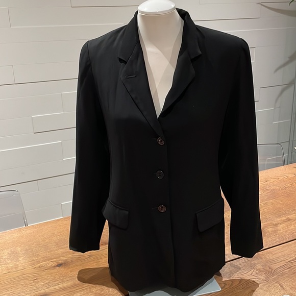 (2/$10) ⭐️HP⭐️ Club Monaco Classic Black Suite Jacket (tears in inner lining) - Picture 1 of 6